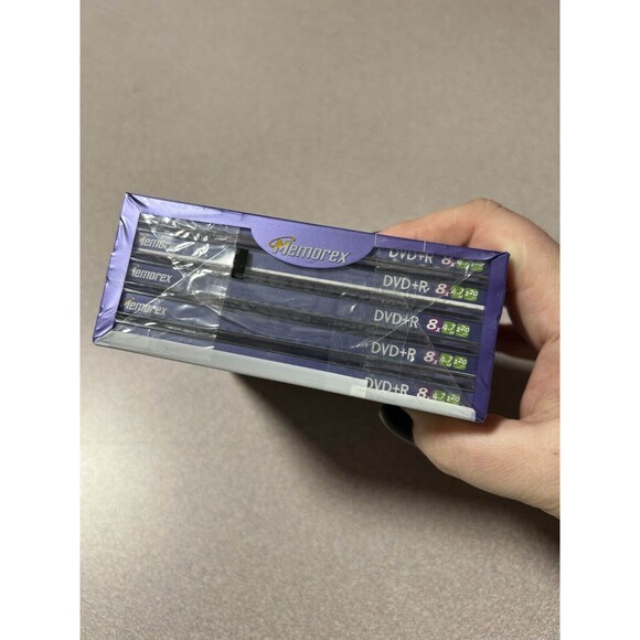 New! Memorex DVD+R 5 Pack 8x 4.7GB 120 Min Recordable Blank DVDs Blank Media - Picture 3 of 3